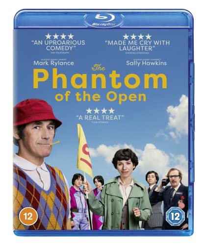 “The Phantom Of The Open” Blu-ray cover with Mark Rylance and Sally Hawkins.