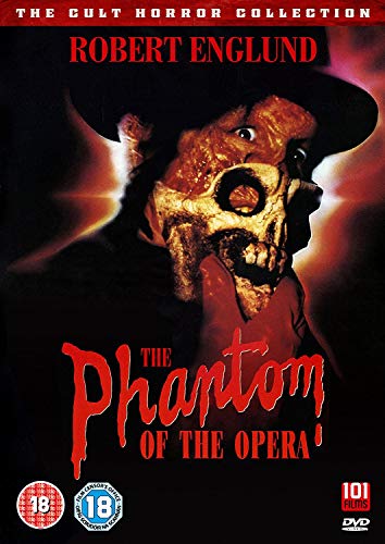 DVD cover for "The Phantom of the Opera" featuring a masked figure.