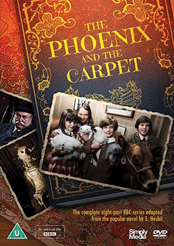 DVD cover for The Phoenix and the Carpet featuring children and animals.