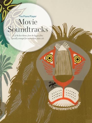 Music book cover titled The Piano Player: Movie Soundtracks featuring a stylized lion illustration.