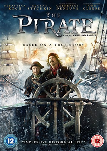 DVD cover for The Pirate featuring two men at a ship's wheel with sailing ships.