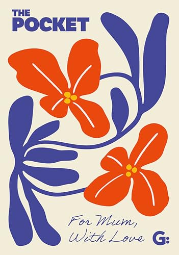 Book cover with stylized orange flowers and blue foliage.