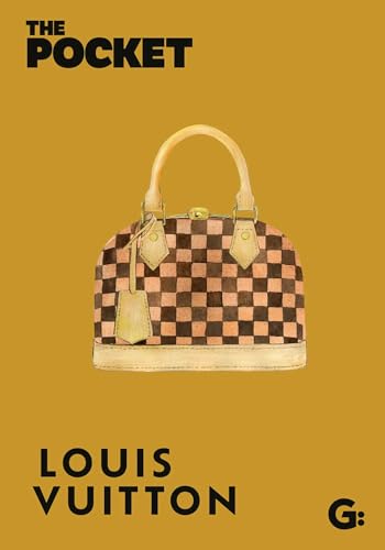 Brown and tan checkered Louis Vuitton handbag on a mustard background.