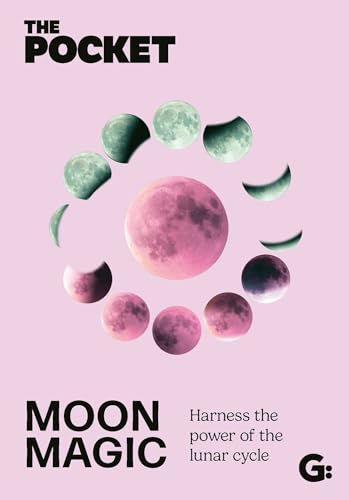 Book cover with phases of the moon arranged in a circle.