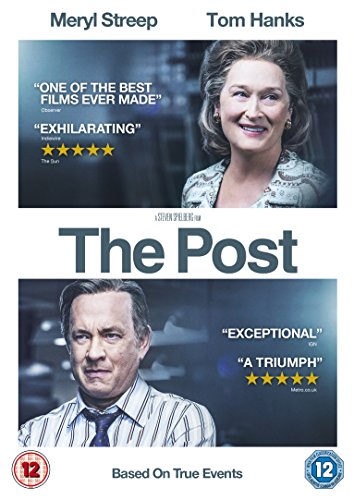 The Post" DVD cover featuring Meryl Streep and Tom Hanks.