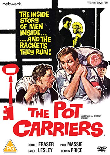 DVD cover for "The Pot Carriers" with cartoon illustration of men carrying a pot.