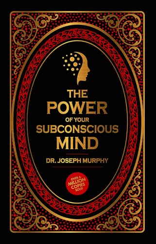 Book cover with gold lettering, a silhouette of a head, and red ornate border.