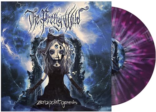 Vinyl record cover with a doll-like figure and purple marbled disc.