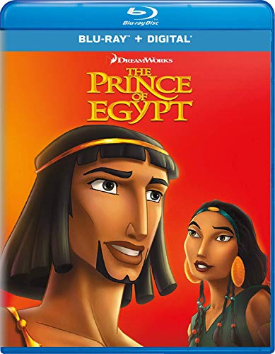 Blu-ray cover for "The Prince of Egypt" featuring animated characters.