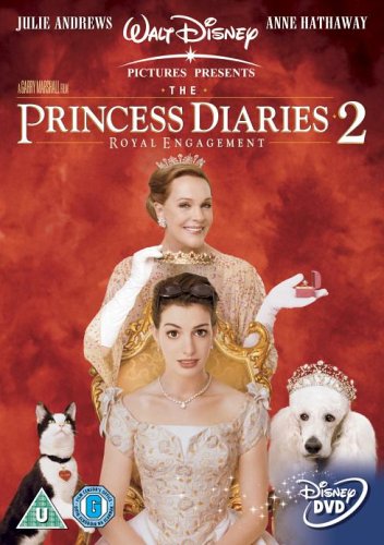 DVD cover featuring Anne Hathaway and Julie Andrews in royal attire.