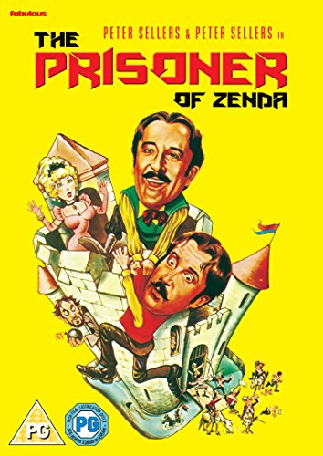 "The Prisoner of Zenda" DVD cover featuring cartoon characters on a yellow background.