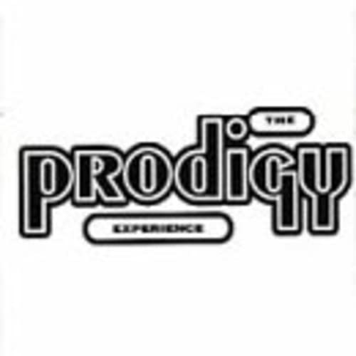 Black and white logo for The Prodigy’s “Experience” album.