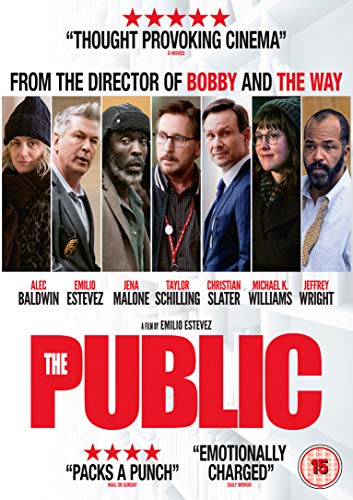 DVD cover for "The Public" featuring a row of six actors' portraits.