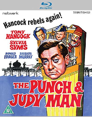 Blu-ray cover art for The Punch and Judy Man featuring Tony Hancock.