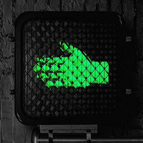 The Raconteurs album cover: green pedestrian signal with a hand.