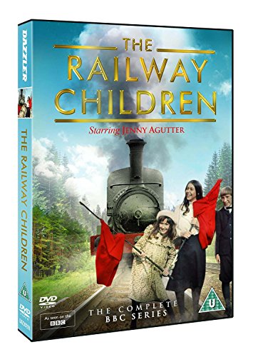 DVD cover for "The Railway Children" featuring children and a steam train.