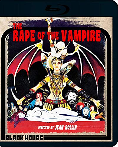 Blu-ray cover for "The Rape of the Vampire" with surreal, gothic imagery.