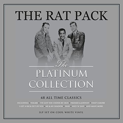 Black and white cover art of The Rat Pack on a grey background.