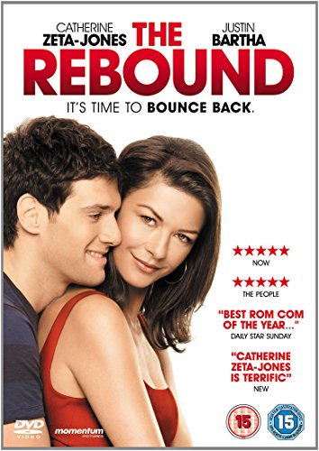 DVD cover for "The Rebound" featuring Catherine Zeta-Jones and Justin Bartha.