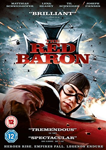 DVD cover for "The Red Baron" featuring a pilot and biplanes.