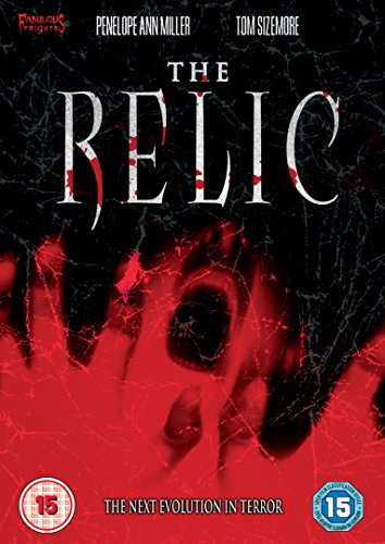 DVD cover for horror film "The Relic" with red, cracked imagery.