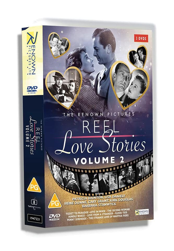 DVD cover for "The Renown Pictures Reel Love Stories: Volume Two" featuring classic film stills.