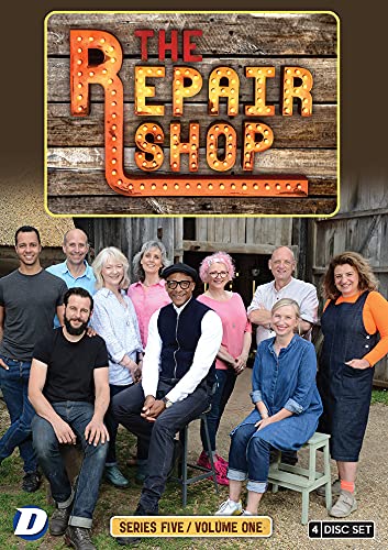DVD cover for The Repair Shop Series Five Volume One featuring the cast.