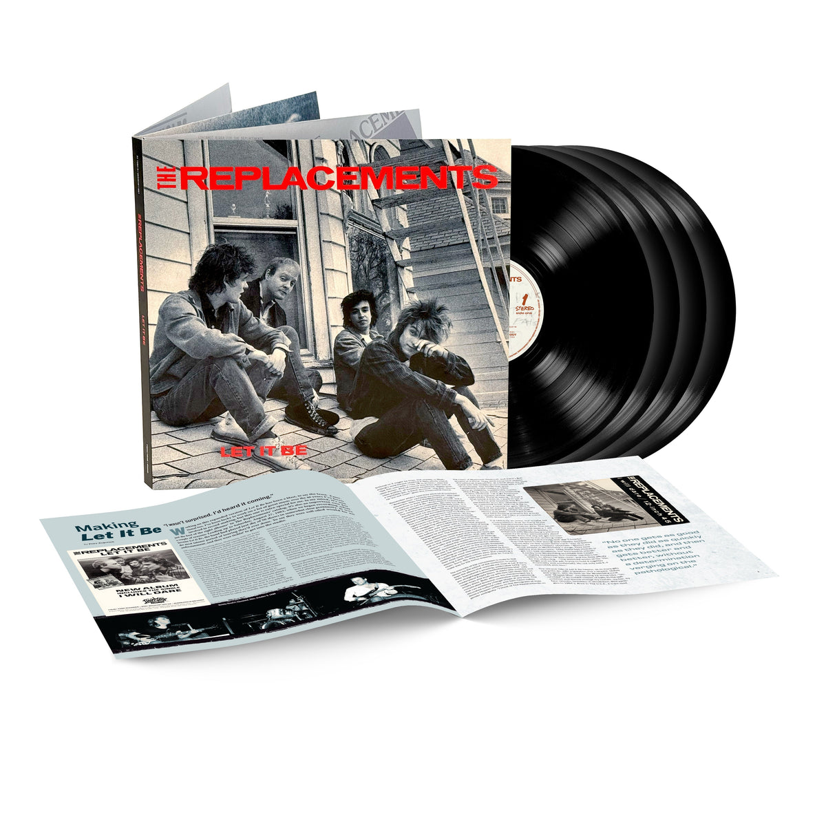 The Replacements’ “Let It Be” deluxe vinyl 4LP set with open gatefold.