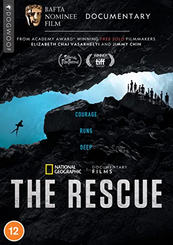 DVD cover for “The Rescue” documentary, showing a cave rescue scene.
