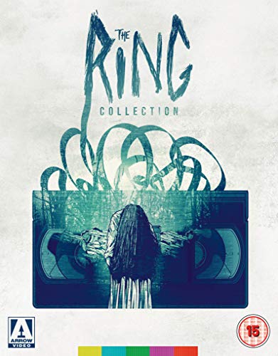 The Ring Collection" Blu-ray cover featuring a figure and a VHS tape.