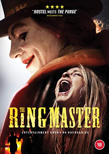 DVD cover for "The Ringmaster" featuring a man in a hat and a screaming woman.