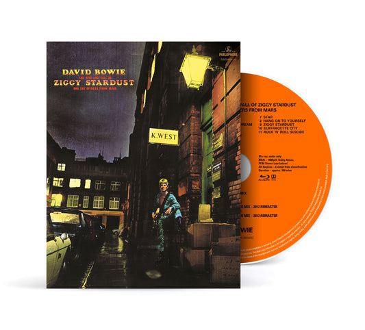 Blu-ray cover for David Bowie’s “The Rise and Fall of Ziggy Stardust.”