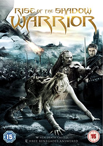 DVD cover for "Rise of the Shadow Warrior" featuring fantasy warriors and a dragon.