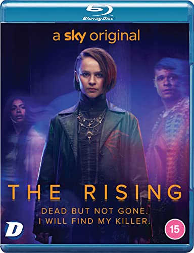 Blu-ray cover art for The Rising featuring a woman centered with two figures behind.