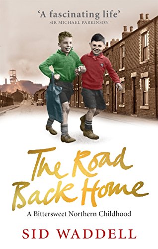 Book cover: two boys running on a street, vintage style.