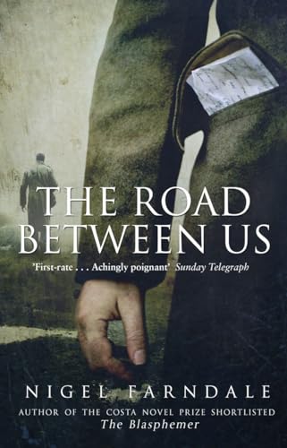 Book cover: man's coat, hand, and a distant figure in fog.