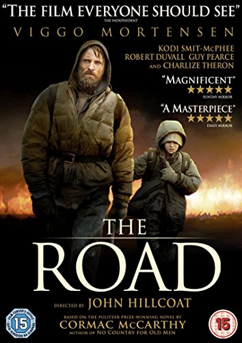 DVD cover for "The Road" featuring Viggo Mortensen and a child.