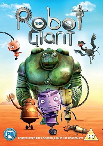 DVD cover for "The Robot Giant" featuring various robot characters.