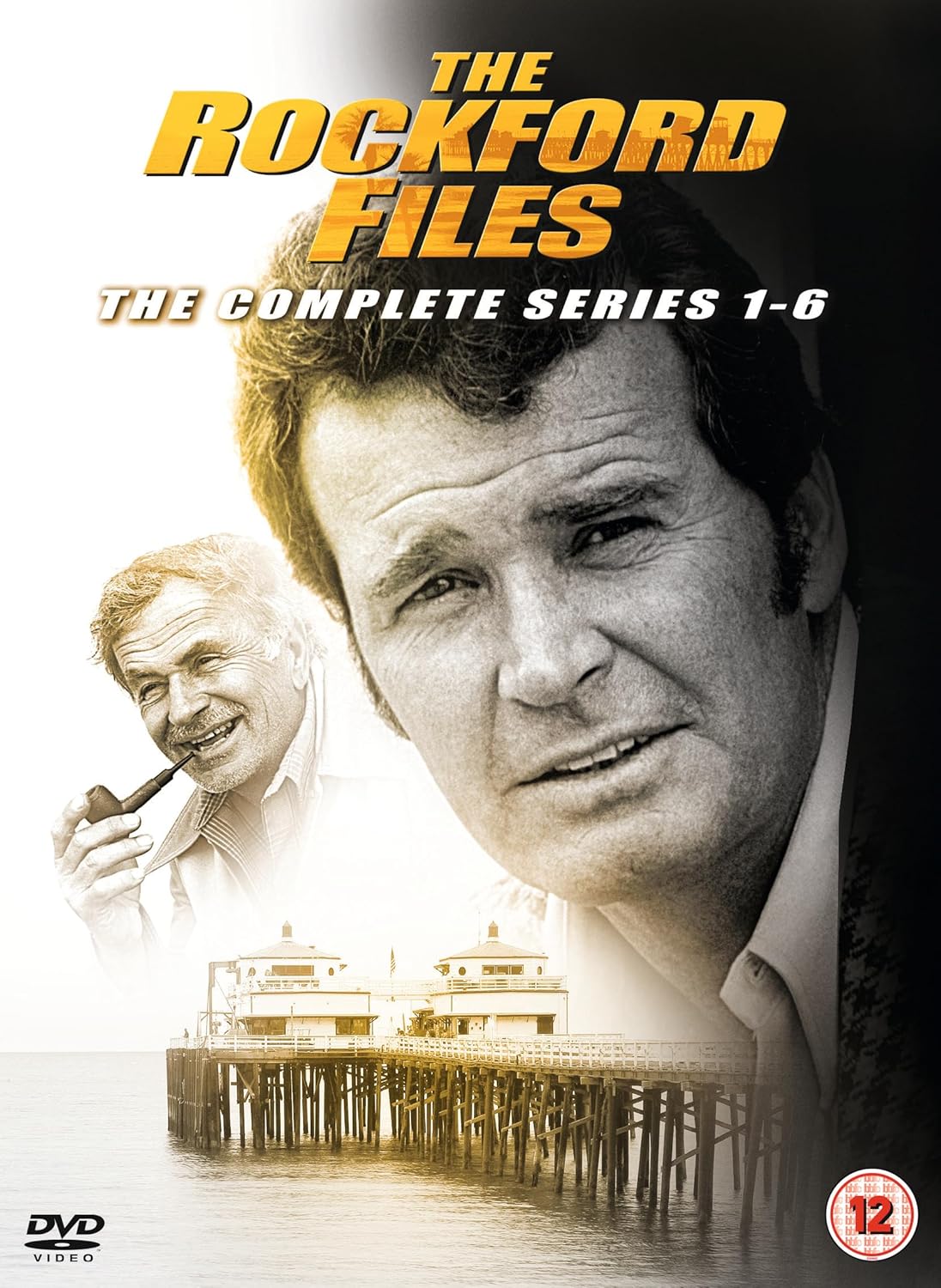 DVD cover for The Rockford Files featuring James Garner and Noah Beery Jr.