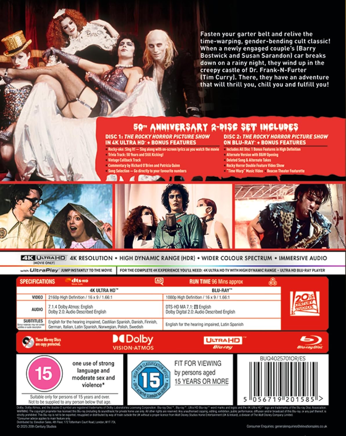 The Rocky Horror Picture Show UHD/BD [Blu-ray]