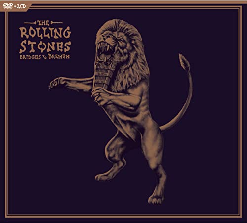 The Rolling Stones “Bridges to Bremen” CD cover with a lion illustration.