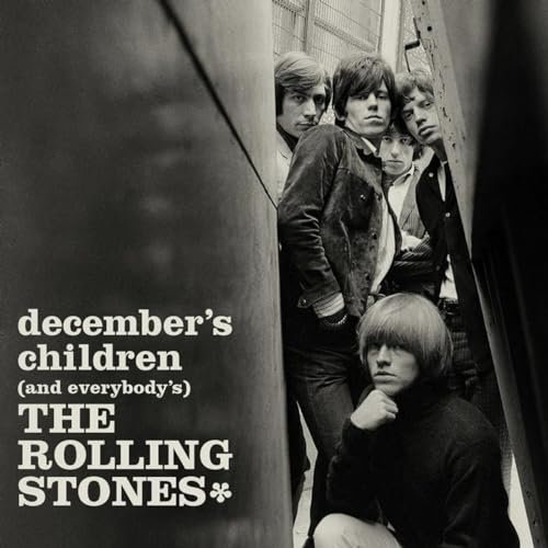 Black and white album cover featuring The Rolling Stones, 1965.