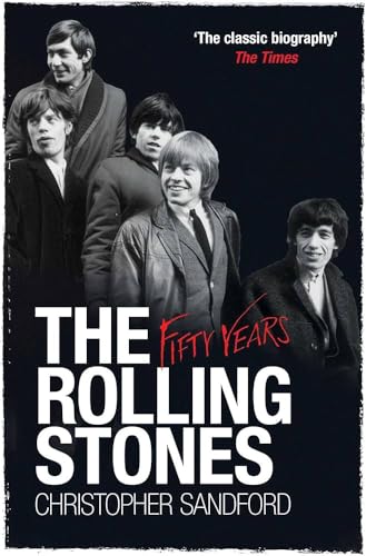 Book cover featuring black and white portrait of The Rolling Stones.