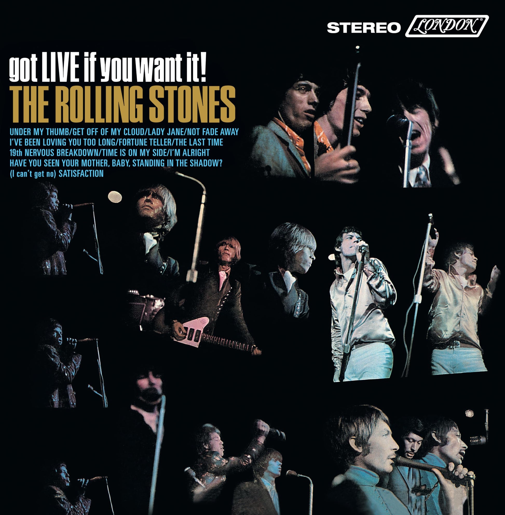 The Rolling Stones’ “Got Live If You Want It!” vinyl album cover.