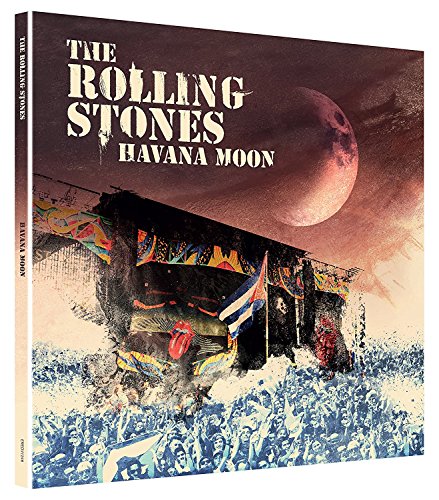 DVD cover for The Rolling Stones’ “Havana Moon” concert, with a moonlit stage.