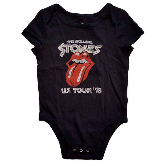 Black baby grow with The Rolling Stones logo and "U.S. Tour '78".