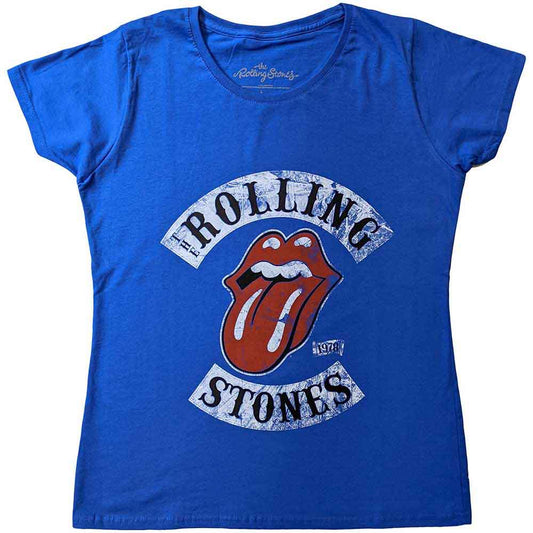 Ladies' black t-shirt featuring The Rolling Stones Tour 1978 design, size XX-Large.