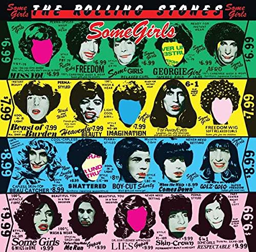 CD cover for The Rolling Stones’ “Some Girls” featuring multiple faces.