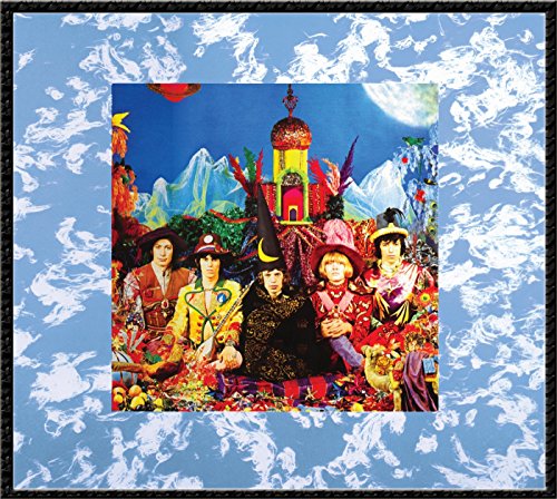 The Rolling Stones’ “Their Satanic Majesties Request” album cover with colorful fantasy imagery.