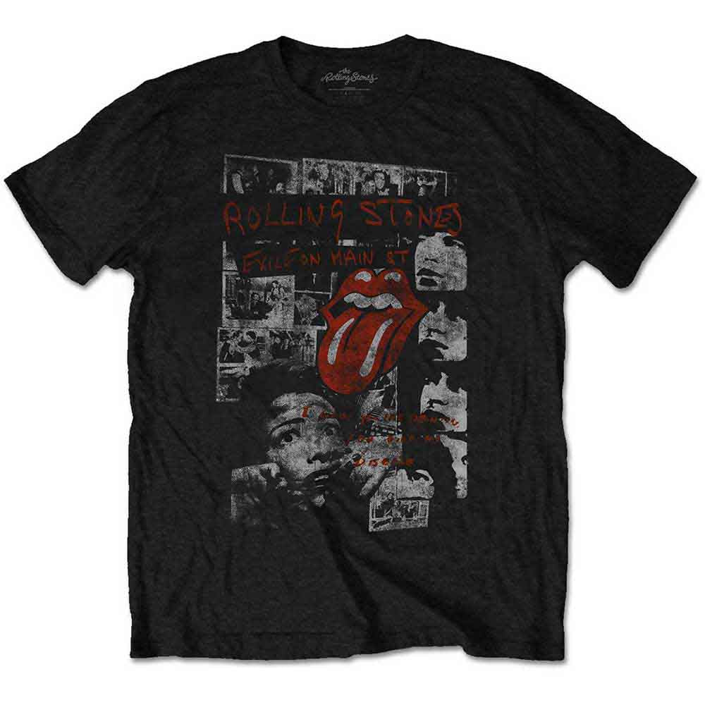 Faded black Rolling Stones t-shirt, size XX-Large, with band logo graphic.